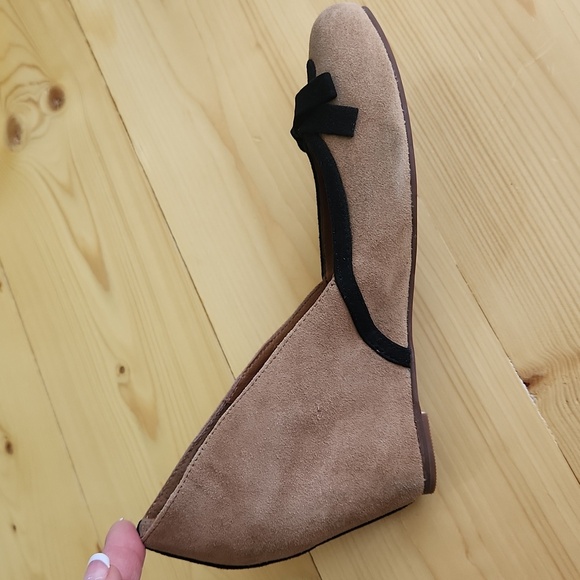 Jeffrey Campbell Wedge Pump LadyLike Havana Size 7 Nude Leather Suede - Picture 16 of 17